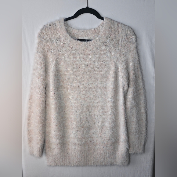 Lou & Grey Sweaters - Lou & Grey Soft Speckled Eyelash Knit Sweater - Cozycore Neutral Cream Small